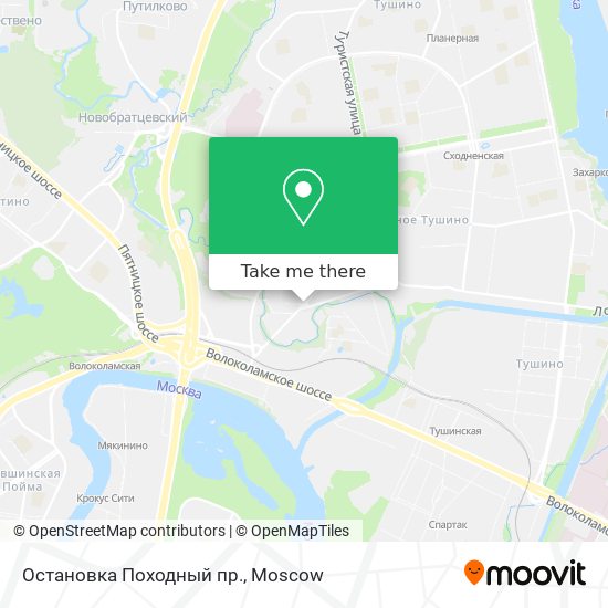 Остановка Походный пр. map