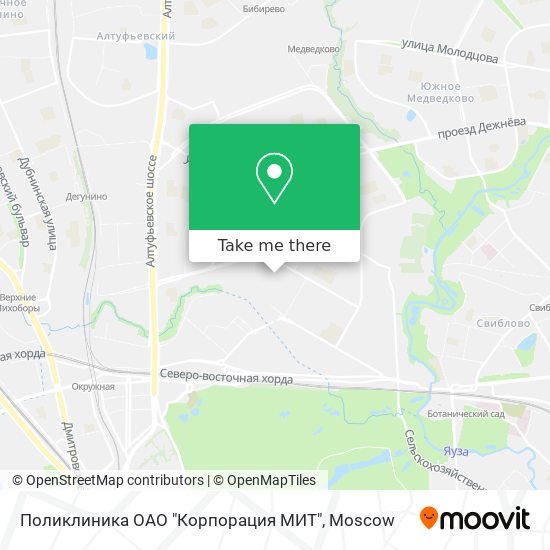 Поликлиника ОАО "Корпорация МИТ" map