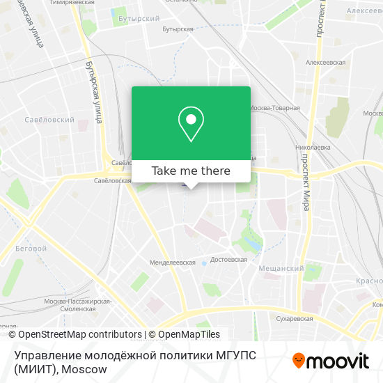 Управление молодёжной политики МГУПС (МИИТ) map