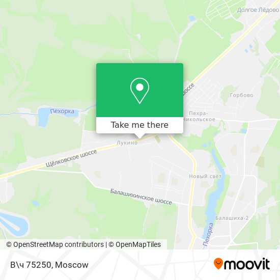 В\ч 75250 map
