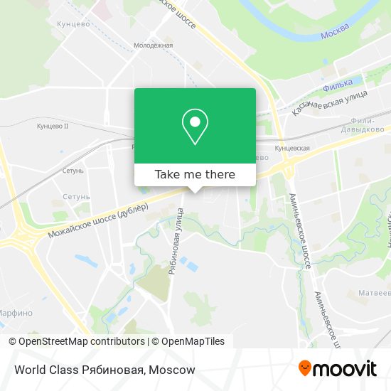 World Class Рябиновая map