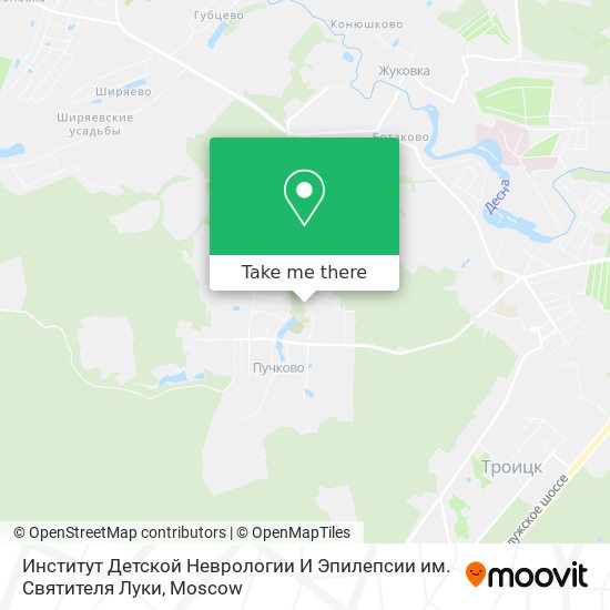 Институт Детской Неврологии И Эпилепсии им. Святителя Луки map