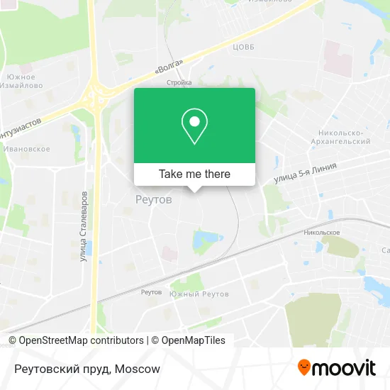 Реутовский пруд map