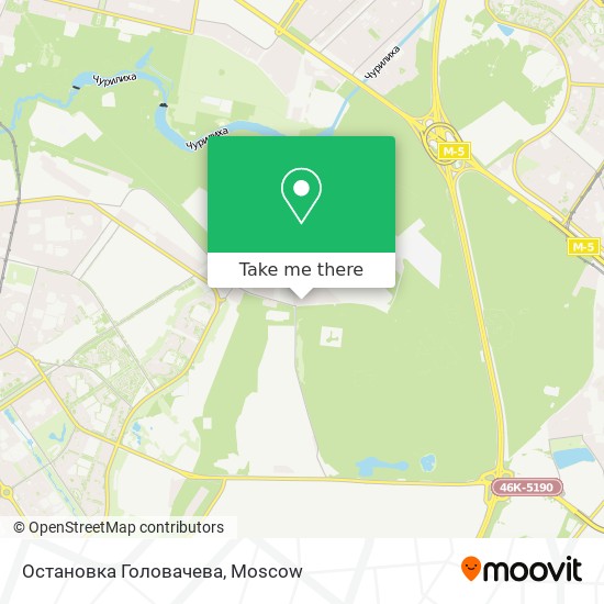 Остановка Головачева map