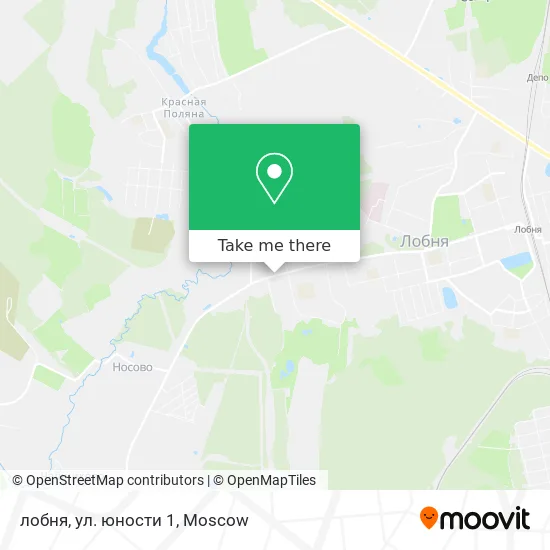 лобня, ул. юности 1 map