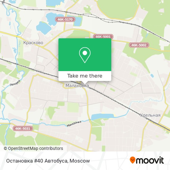 Остановка #40 Автобуса map