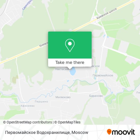 Первомайское Водохранилище map