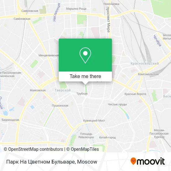 Парк На Цветном Бульваре map