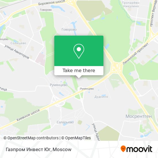 Газпром Инвест Юг map