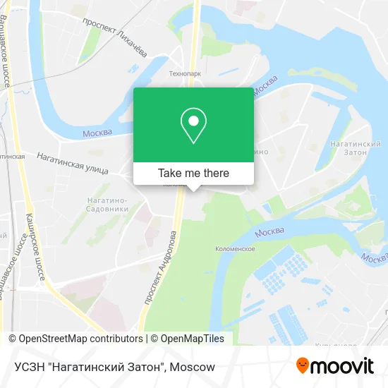 УСЗН "Нагатинский Затон" map