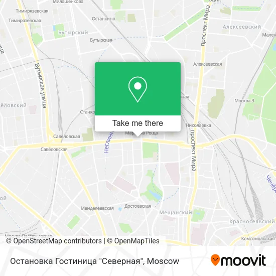 Остановка Гостиница "Северная" map