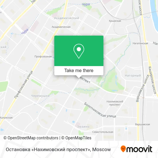 Остановка «Нахимовский проспект» map