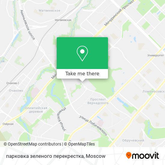 парковка зеленого перекрестка map