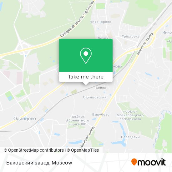 Баковский завод map