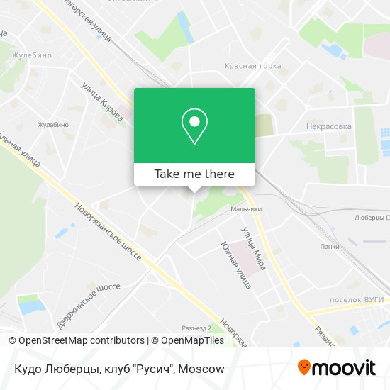 Кудо Люберцы, клуб "Русич" map