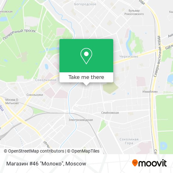 Магазин #46 "Молоко" map