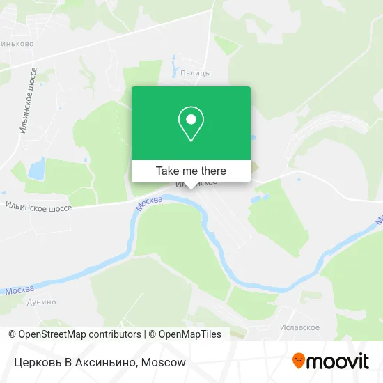Церковь В Аксиньино map