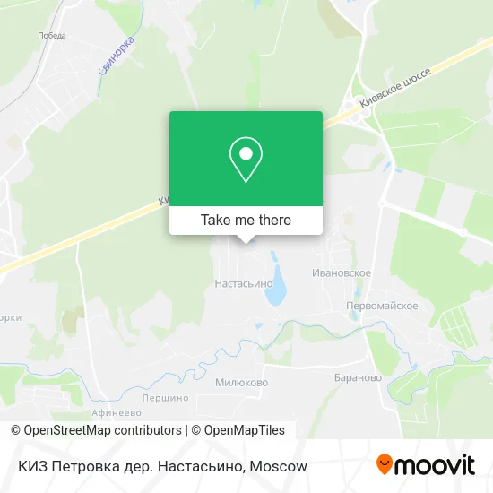 КИЗ Петровка дер. Настасьино map