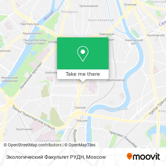 Экологический Факультет РУДН map