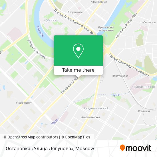 Остановка «Улица Ляпунова» map