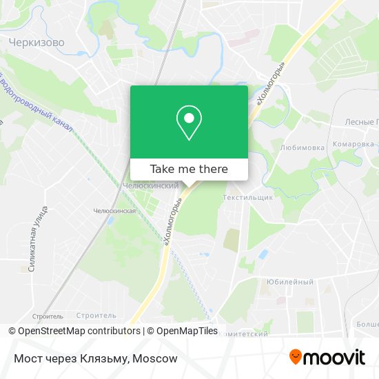 Мост через Клязьму map