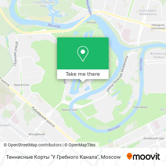 Теннисные Корты "У Гребного Канала" map