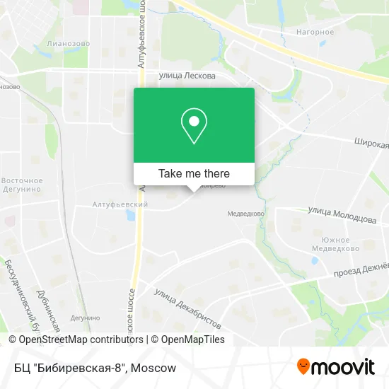БЦ "Бибиревская-8" map