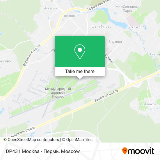 DP431 Москва - Пермь map