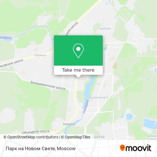 Парк на Новом Свете map