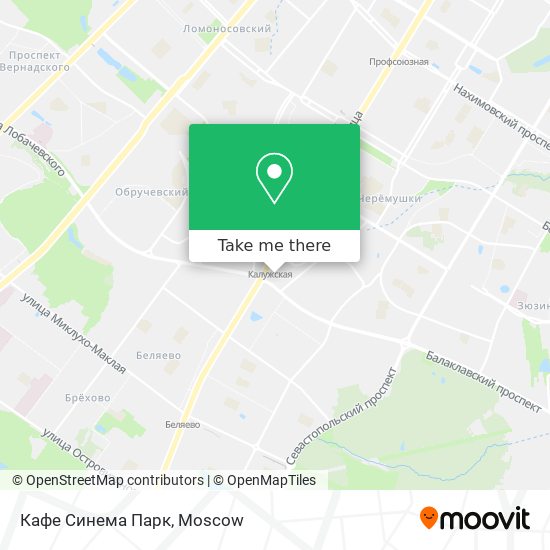 Кафе Синема Парк map