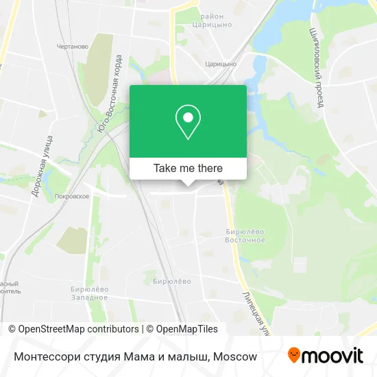 Монтессори студия Мама и малыш map