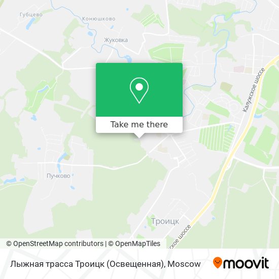 Лыжная трасса Троицк (Освещенная) map