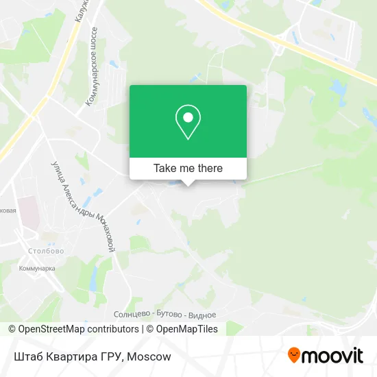 Штаб Квартира ГРУ map