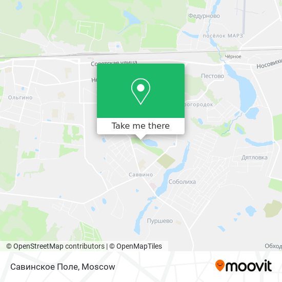 Савинское Поле map