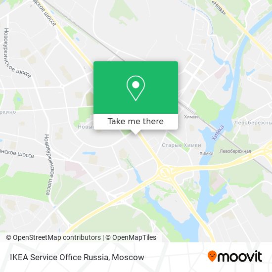IKEA Service Office Russia map