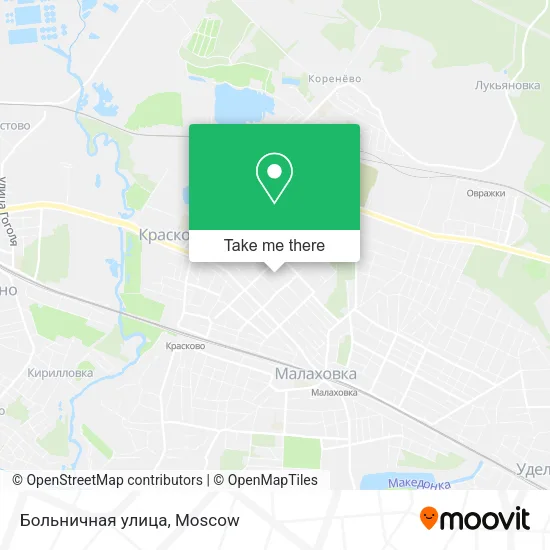 Больничная улица map