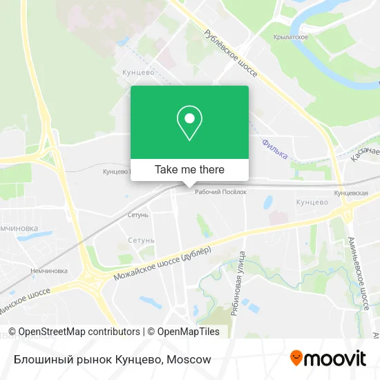 Блошиный рынок Кунцево map