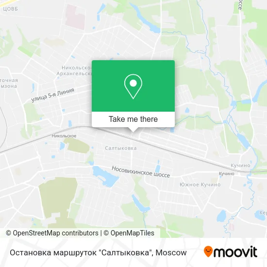 Остановка маршруток "Салтыковка" map