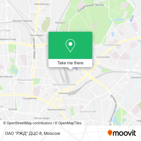 ОАО "РЖД" ДЦС-8 map