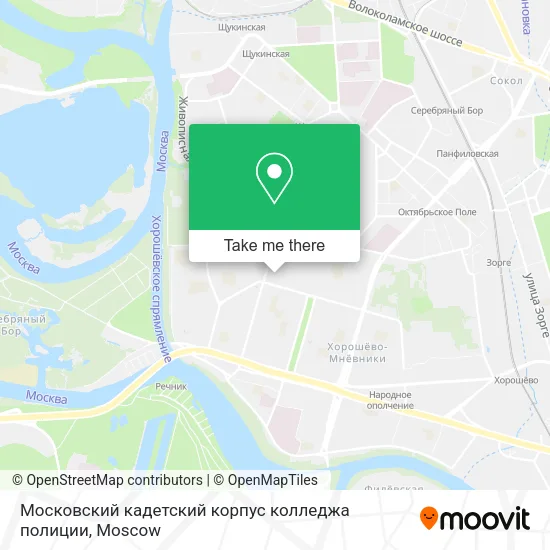 Московский кадетский корпус колледжа полиции map