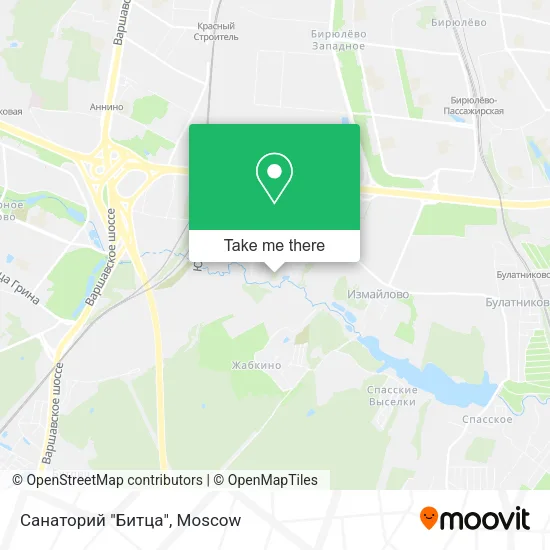 Санаторий "Битца" map