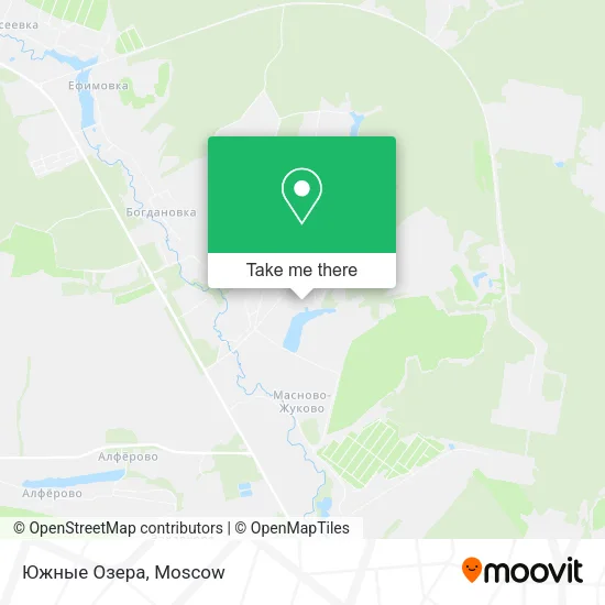 Южные Озера map