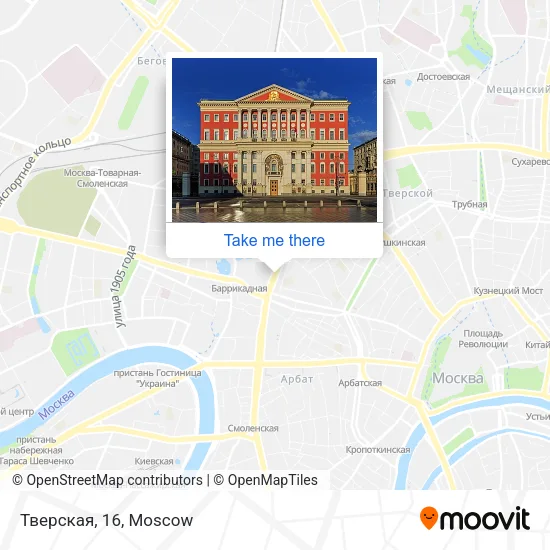 Тверская, 16 map