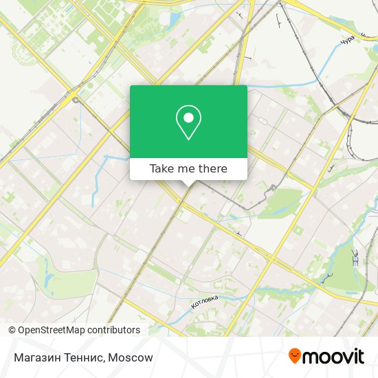 Магазин Теннис map