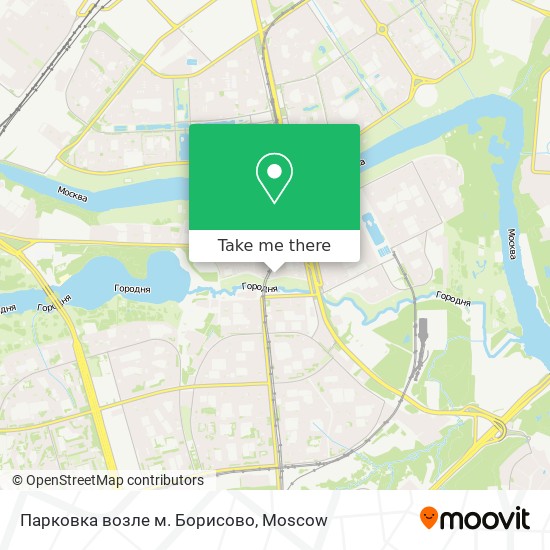 Парковка возле м. Борисово map