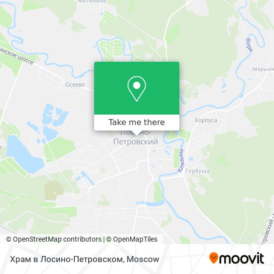 Храм в Лосино-Петровском map