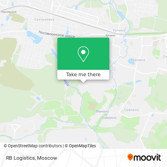 RB Logistics map