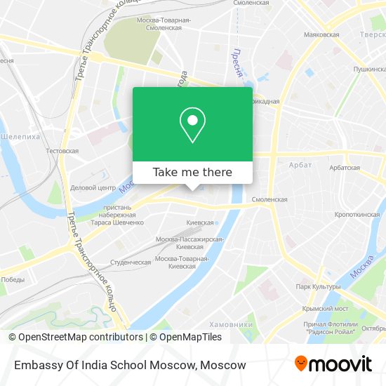 Embassy Of India School Moscow map