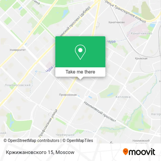 Кржижановского 15 map