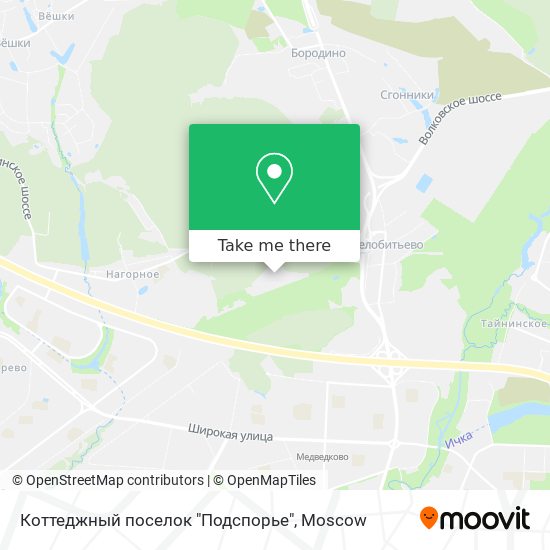 Коттеджный поселок "Подспорье" map